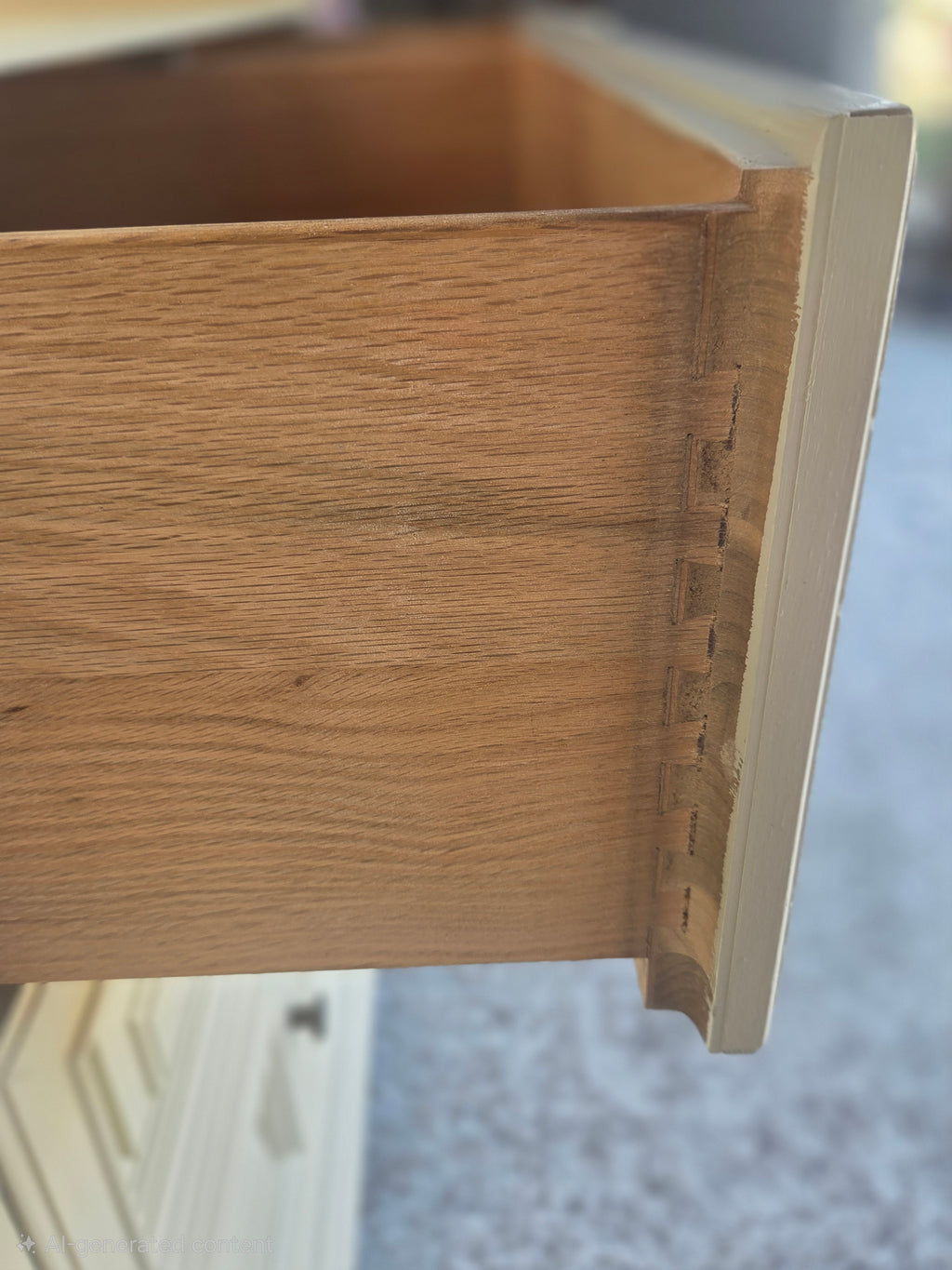 Creamy Taupe Drexel & Brass Triple Dresser