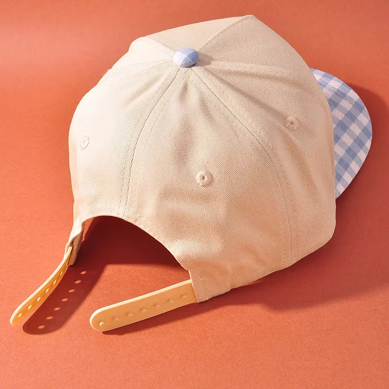 Light Blue Checkered United States Hat
