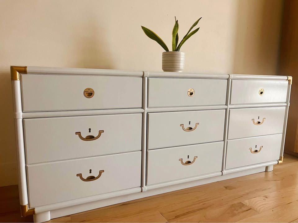 Drexel Campaigner Triple Dresser