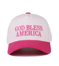 Fuscia Pink God Bless America Hat