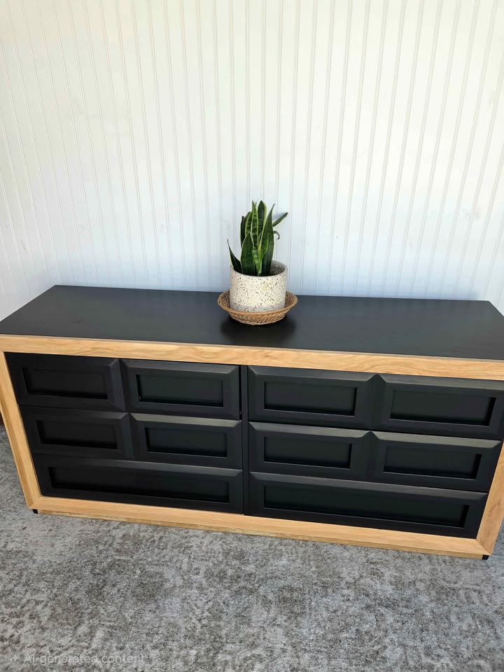 Modern Statement Piece in Deep Black