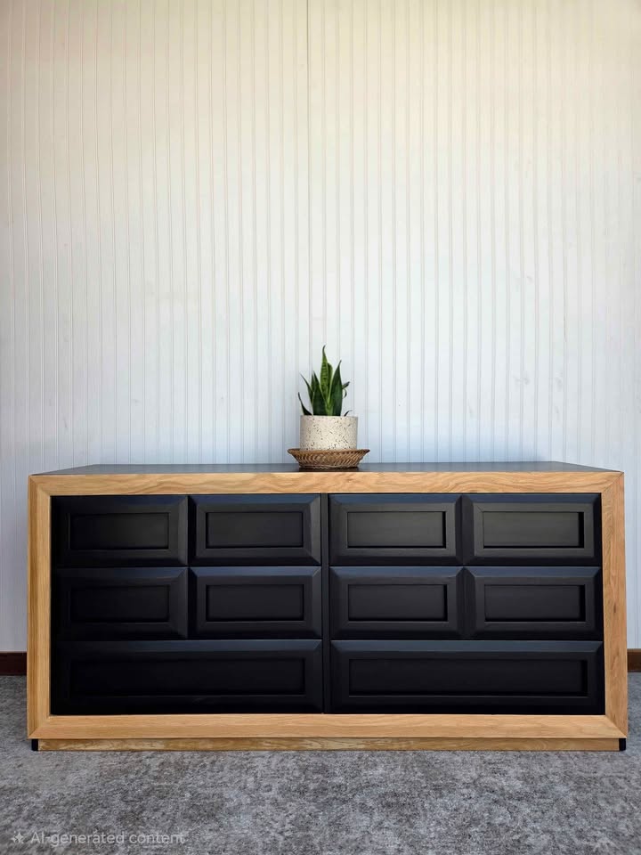 Modern Statement Piece in Deep Black