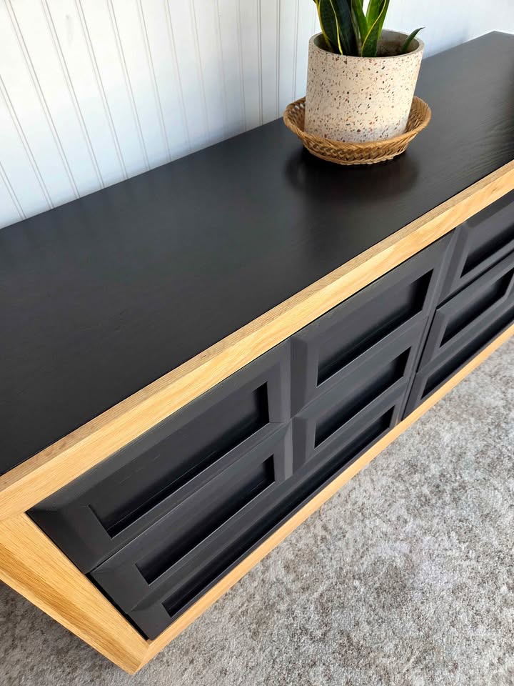 Modern Statement Piece in Deep Black