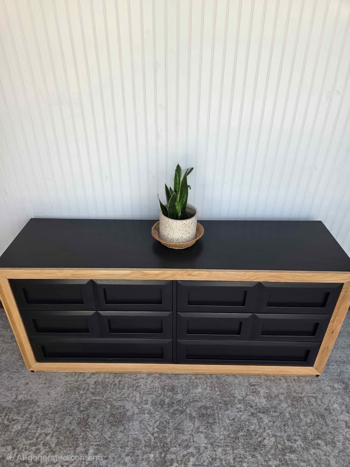 Modern Statement Piece in Deep Black