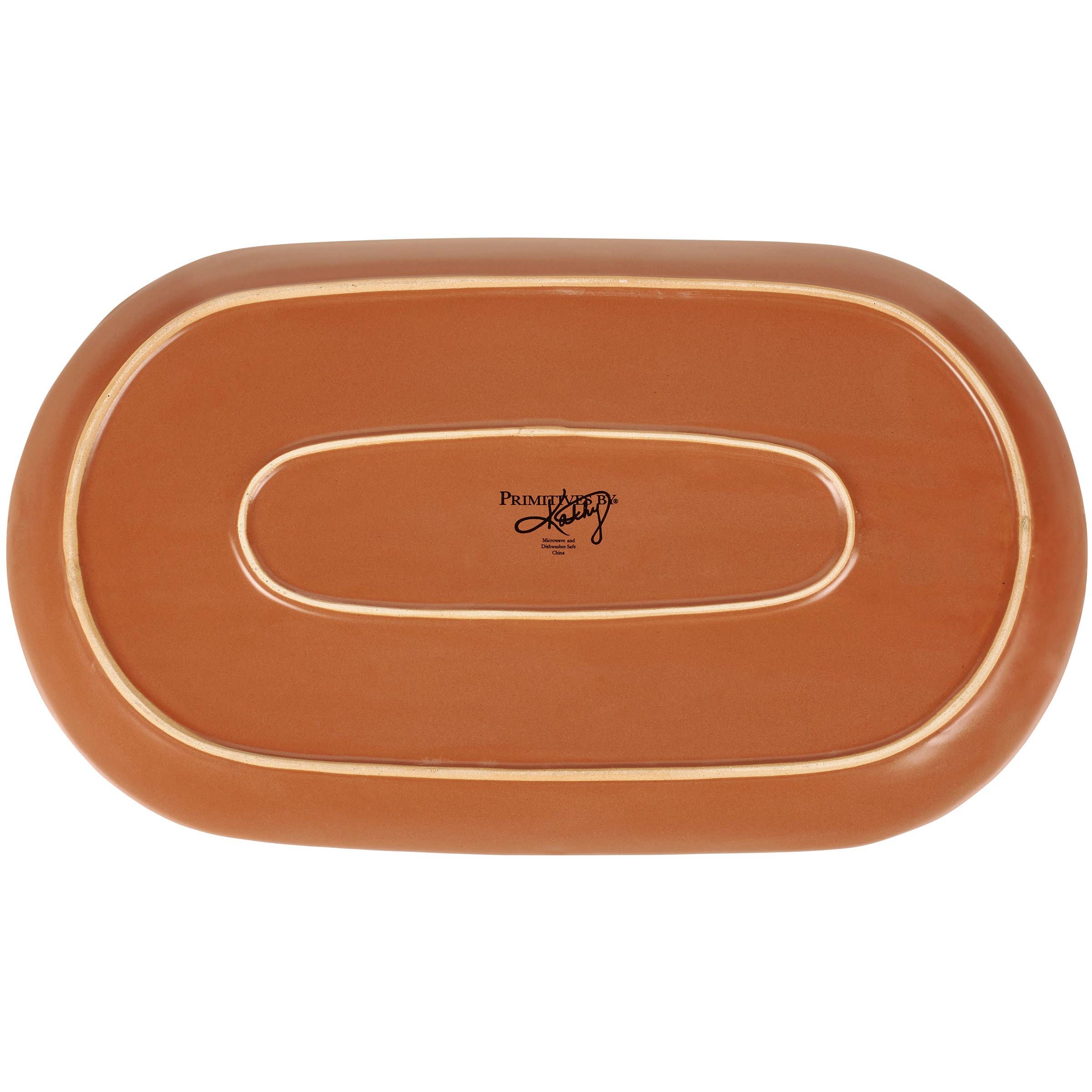 Fall Leaves Oval Platter