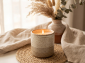 Organic Beeswax Leather & Bourbon Candle